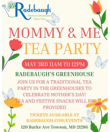 Mommy and Me Tea Party - May 3rd