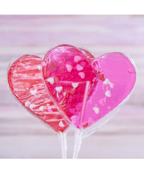 Celebrate love with a delightful Wockenfuss Valentine's Day Hard Candy Heart Pop, perfect for spreading sweet joy.