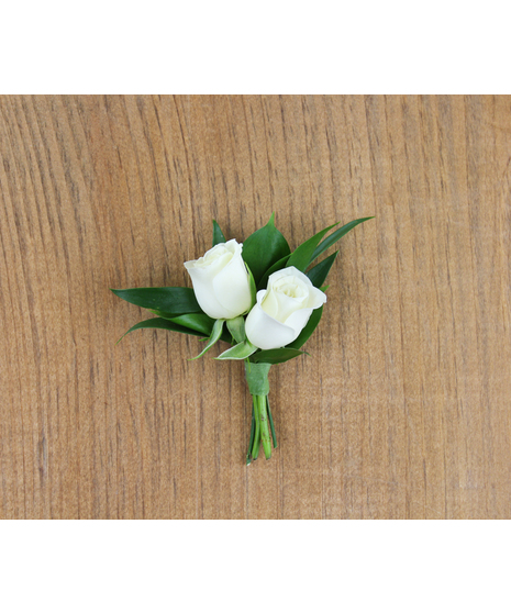 Dress to impress with our Double Spray Rose Boutonniere, a timeless accessory for any formal affair