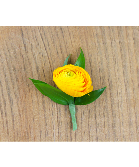 Elevate your formal attire with our exquisite Single Bloom Ranunculus Boutonniere.