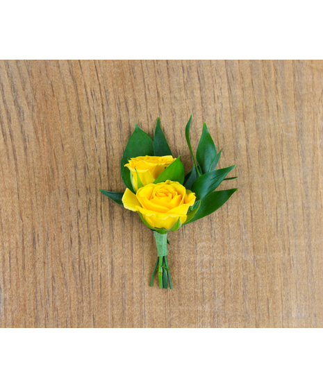 Dress to impress with our Double Spray Rose Boutonniere, a timeless accessory for any formal affair